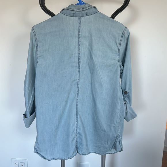 Sanctuary clothing chambray long sleeve top - Picture 3 of 3